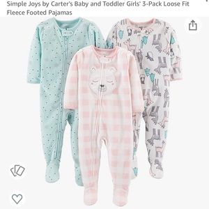 3 baby girl pajamas 24 month old